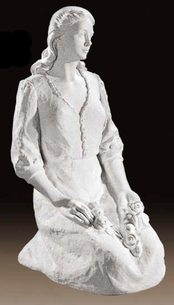 Carrara Marble Rachel in Mourning Made in Italy Sculpture